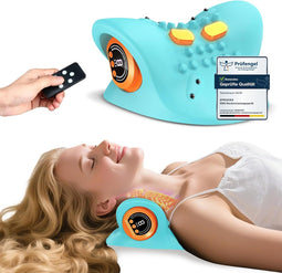 Nekmassageapparaat met Warmte, Nekmassager, Nekstrekker,Verlicht Pijn en Stijfheid in de Nekspieren,
