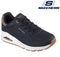 Skechers Uno-Jungle Nite - Lage sneakers - Air-cooled memory foam - Zwart