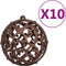 vidaXL - Kunstkerstboom - met - verlichting - kerstballen - dennenappels - 210 - cm