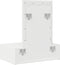 vidaXL - Wandkaptafel - met - LED-verlichting - - - Wit