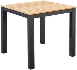 Yoi - Arashi dining table 76x76cm. alu dark grey/teak