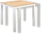 Yoi - Arashi dining table 76x76cm. alu white/teak
