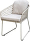 Yoi - Bara dining chair aluminium salix/rope salix/flax beige AW