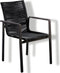 Yoi - Ishi stackable dining chair alu black/rope black