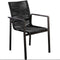 Yoi - Ishi stackable dining chair alu black/rope black