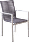 Yoi - Ishi stackable dining chair alu white/rope light grey