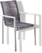 Yoi - Ishi stackable dining chair alu white/rope light grey