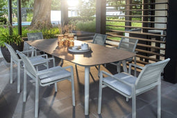 Yoi - Ishi stackable dining chair aluminium salix/rope salix 2023