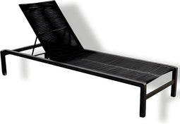 Yoi - Ishi stackable lounger alu black/rope black