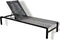 Yoi - Ishi stackable lounger alu black/rope dark grey