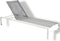 Yoi - Ishi stackable lounger alu white/rope light grey