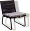 Yoi - Kome lounge chair alu black/rope black/soil