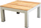 Yoi - Midori coffee table 77,5x77,5 cm aluminium salix/teak