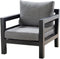 Yoi - Midori lounge chair alu black/panther black