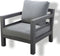 Yoi - Midori lounge chair alu dark grey/mixed grey