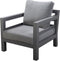 Yoi - Midori lounge chair alu dark grey/mixed grey