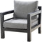 Yoi - Midori lounge chair alu dark grey/mixed grey