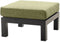 Yoi - Midori ottoman alu black/emerald green