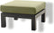 Yoi - Midori ottoman alu black/emerald green
