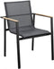 Yoi - Mizu stackable dining chair alu black/black textilene