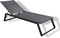 Yoi - Mizu stackable lounger alu black/black textilene