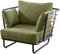 Yoi - Taiyo lounge chair alu black/emerald green