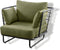 Yoi - Taiyo lounge chair alu black/emerald green
