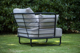 Yoi - Taiyo lounge chair alu black/flax beige