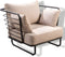 Yoi - Taiyo lounge chair alu black/flax beige