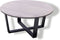 Yoi - Teeburu coffee table 75x35cm. alu black/travertin