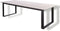 Yoi - Teeburu table 240x100cm. alu black/travertin