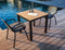 Yoi - Tomo dining chair alu/black - Inclusief zitkussen!