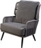 Yoi - Tsubasa lounge chair alu black/rope dark grey/kurai