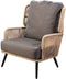 Yoi - Tsubasa lounge chair alu black/rope natural/soil