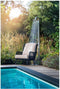 Yoi - Tsubasa lounge chair alu black/rope natural/soil