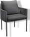 Yoi - Umi dining chair alu black/rope grey