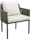 Yoi - Umi dining chair alu dark grey/rope green