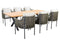Yoi - Umi dining chair alu dark grey/rope green