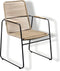 Yoi - Wasabi stackable dining chair alu black/rope natural
