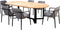 Yoi - Youkou dining chair alu black/flanelle grey