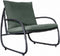 Yoi - Youkou lounge chair alu black/almond green