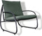 Yoi - Youkou lounge chair alu black/almond green