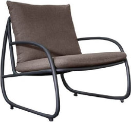 Yoi - Youkou lounge chair alu black/heather beige