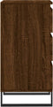 vidaXL - Dressoir - 40x35x70 - cm - bewerkt - hout - bruin - eikenkleur