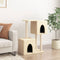 vidaXL - Kattenmeubel - met - sisal - krabpalen - 86 - cm - donkergrijs