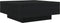 vidaXL - Salontafel - met - LED-verlichting - Zwarte - Eik - 80x80x31 - cm