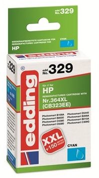 Edding EDD-329 - Inktcartridge - Cyaan