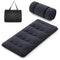 Coast Draagbare Futon Matras - 200x90x10 cm - Wasbare Hoes en Draagtas - Zwart