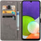 iMoshion Hoesje Geschikt voor Samsung Galaxy M22 / A22 (4G) Hoesje Met Pasjeshouder - iMoshion Mandala Bookcase - Grijs