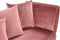 MERI II - Chaise longue - Roze - Rechterzijde - Fluweel